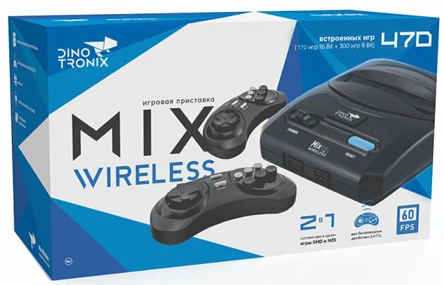 Dinotronix Mix Wireless + 600 игр модель ZD-01B. Купить Dinotronix Mix Wireless + 600 игр модель ZD-01B в магазине 66game.ru