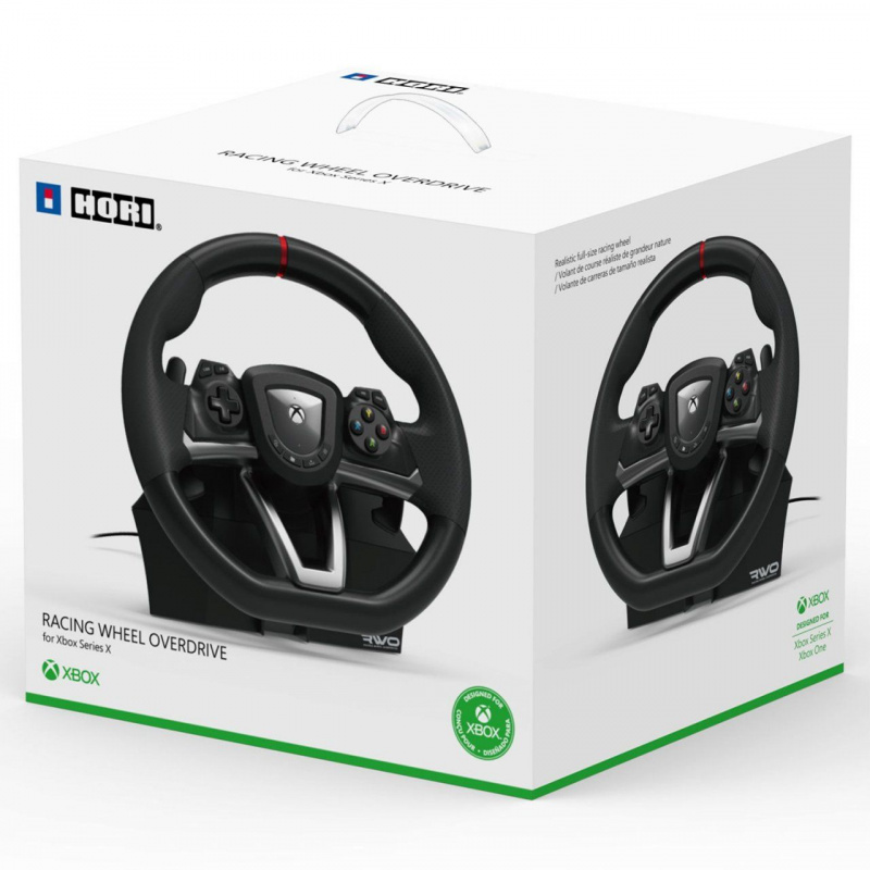 картинка Руль Hori Racing Wheel Overdrive XboxOne/Xbox Series X, Xbox Series S/ПК (AB04-001U). Купить Руль Hori Racing Wheel Overdrive XboxOne/Xbox Series X, Xbox Series S/ПК (AB04-001U) в магазине 66game.ru