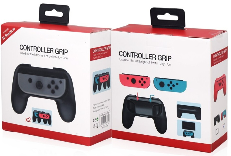 картинка Набор из 2-х держателей для Joy-Con black/чёрный (TNS-851). Купить Набор из 2-х держателей для Joy-Con black/чёрный (TNS-851) в магазине 66game.ru