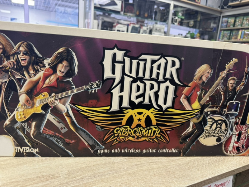 картинка Гитара Guitar Hero: Aerosmith (только гитара) [Wii] USED. Купить Гитара Guitar Hero: Aerosmith (только гитара) [Wii] USED в магазине 66game.ru