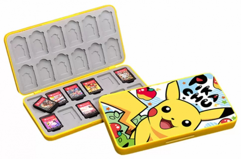 картинка Кейс для игр Switch на 24 картриджа Pika!. Купить Кейс для игр Switch на 24 картриджа Pika! в магазине 66game.ru