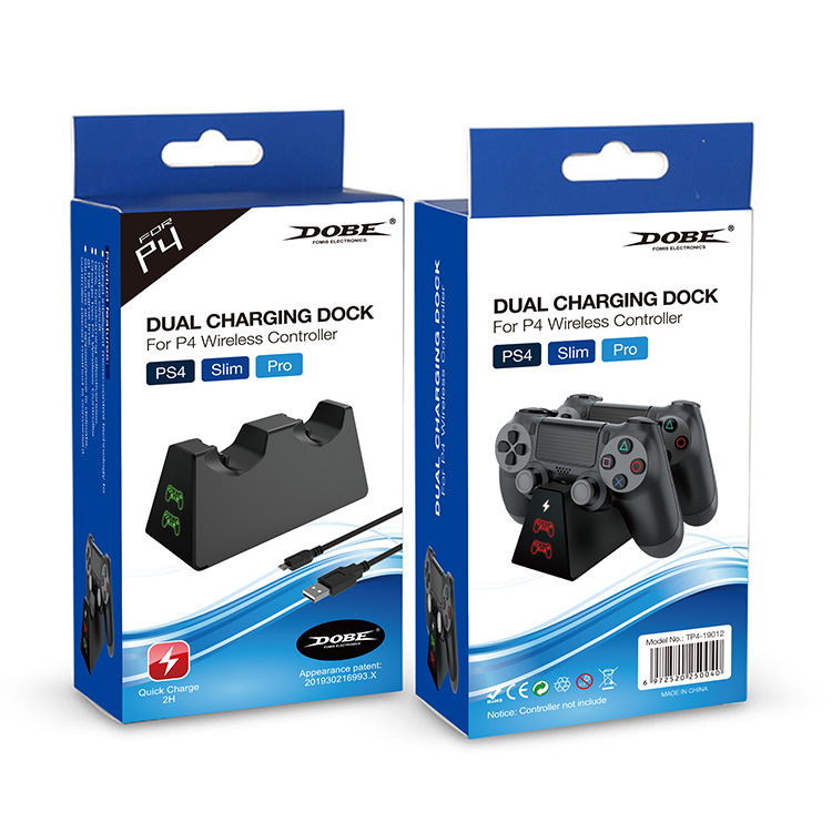 картинка Зарядная станция PS4 Dual Charging Dock DOBE (TP4-19012). Купить Зарядная станция PS4 Dual Charging Dock DOBE (TP4-19012) в магазине 66game.ru