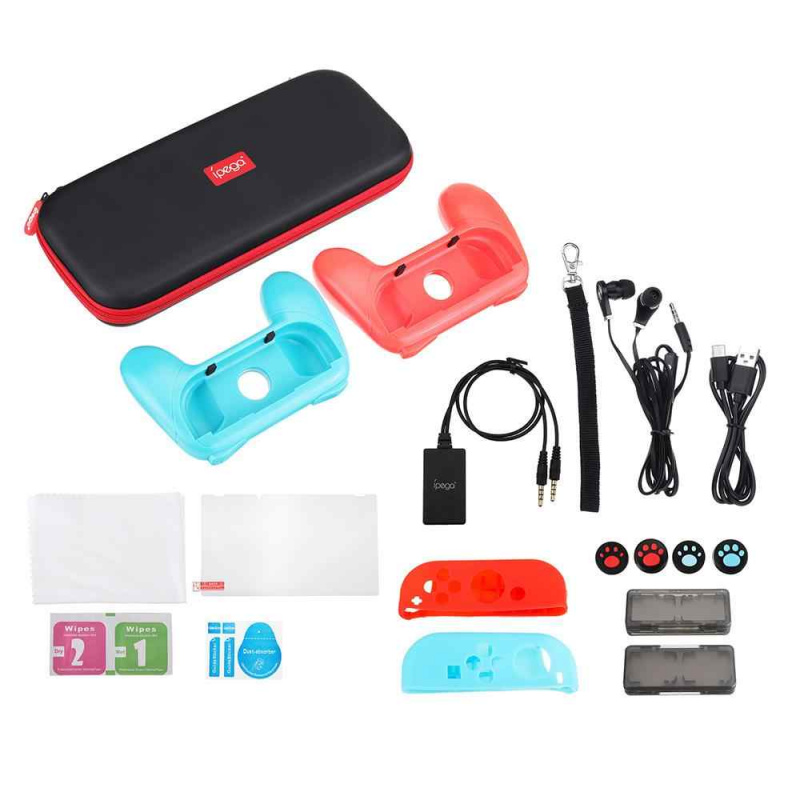 картинка Набор аксессуаров для Switch Super Kit 18в1 iPega (PG-9182). Купить Набор аксессуаров для Switch Super Kit 18в1 iPega (PG-9182) в магазине 66game.ru