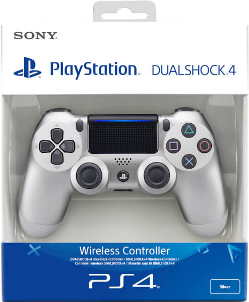 картинка Геймпад DualShock 4 v2 Silver для PS4. Купить Геймпад DualShock 4 v2 Silver для PS4 в магазине 66game.ru