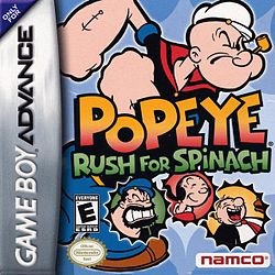 картинка Popeye: Rush for Spinach (английская версия) [GBA]. Купить Popeye: Rush for Spinach (английская версия) [GBA] в магазине 66game.ru
