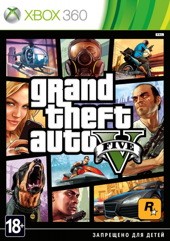 картинка Grand Theft Auto V [Xbox 360, русские субтитры]. Купить Grand Theft Auto V [Xbox 360, русские субтитры] в магазине 66game.ru