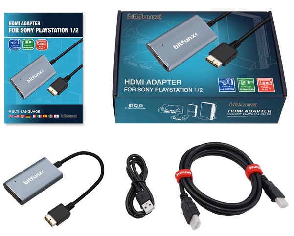 картинка Конвертер HDMI для игровых консолей PS2 PS1 . Купить Конвертер HDMI для игровых консолей PS2 PS1  в магазине 66game.ru