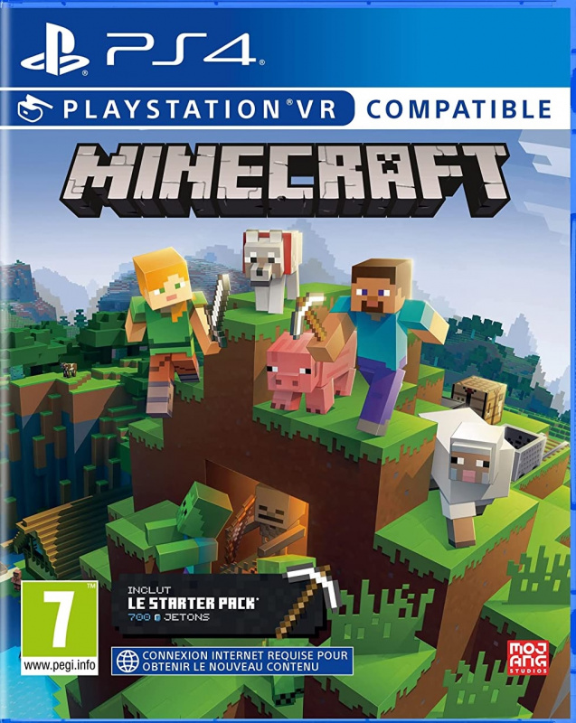 картинка Minecraft Bedrock (c поддержкой PS VR) (PlayStation 4, русская версия) от магазина 66game.ru