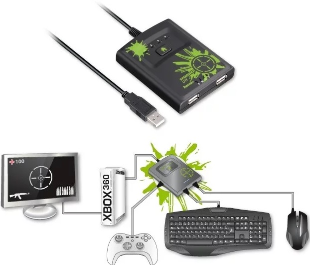 картинка Адаптер Hama Speedshot Lite converter mouse/keyboard Xbox360 (USED). Купить Адаптер Hama Speedshot Lite converter mouse/keyboard Xbox360 (USED) в магазине 66game.ru
