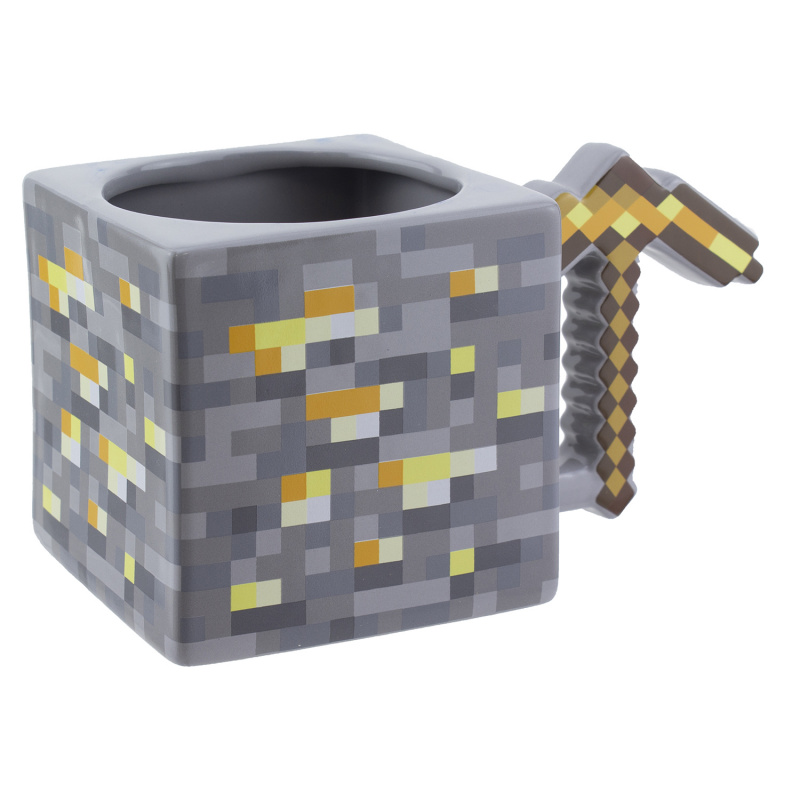 картинка Кружка 3D Minecraft Gold Pickaxe Mug 550ml (PP8776MCF) от магазина 66game.ru