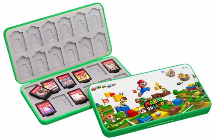 картинка Кейс для игр Switch на 24 картриджа Mario 3d Land. Купить Кейс для игр Switch на 24 картриджа Mario 3d Land в магазине 66game.ru