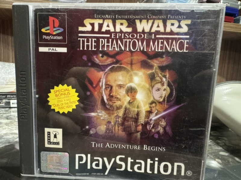 картинка Star Wars Episode 1 The Phantom menace original [PS1, английская версия] USED от магазина 66game.ru