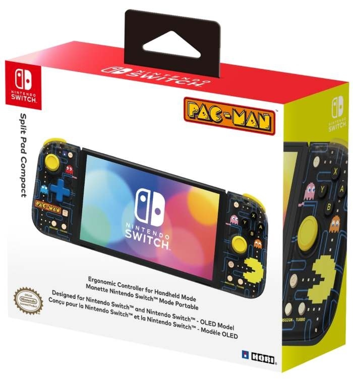 картинка Контроллеры Hori Split Pad Compact PAC-MAN для Switch NSW-417U. Купить Контроллеры Hori Split Pad Compact PAC-MAN для Switch NSW-417U в магазине 66game.ru