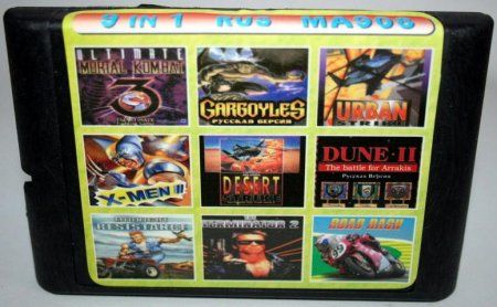 картинка 9in1 MA908(MK3Ult+UStrike+X-Man2+Dune+RRash+...). Купить 9in1 MA908(MK3Ult+UStrike+X-Man2+Dune+RRash+...) в магазине 66game.ru