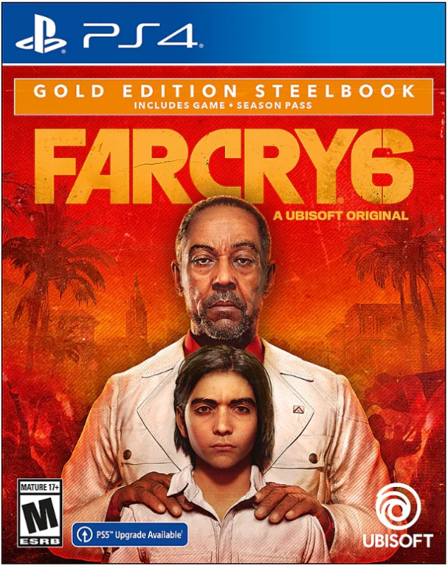 картинка Far Cry 6 Steelbook Gold Edition [PS4, английская версия]. Купить Far Cry 6 Steelbook Gold Edition [PS4, английская версия] в магазине 66game.ru