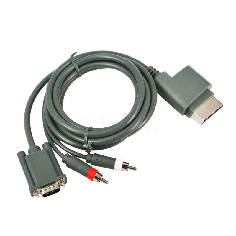 картинка Кабель HD VGA  для Xbox 360 + Стерео Звук. Купить Кабель HD VGA  для Xbox 360 + Стерео Звук в магазине 66game.ru