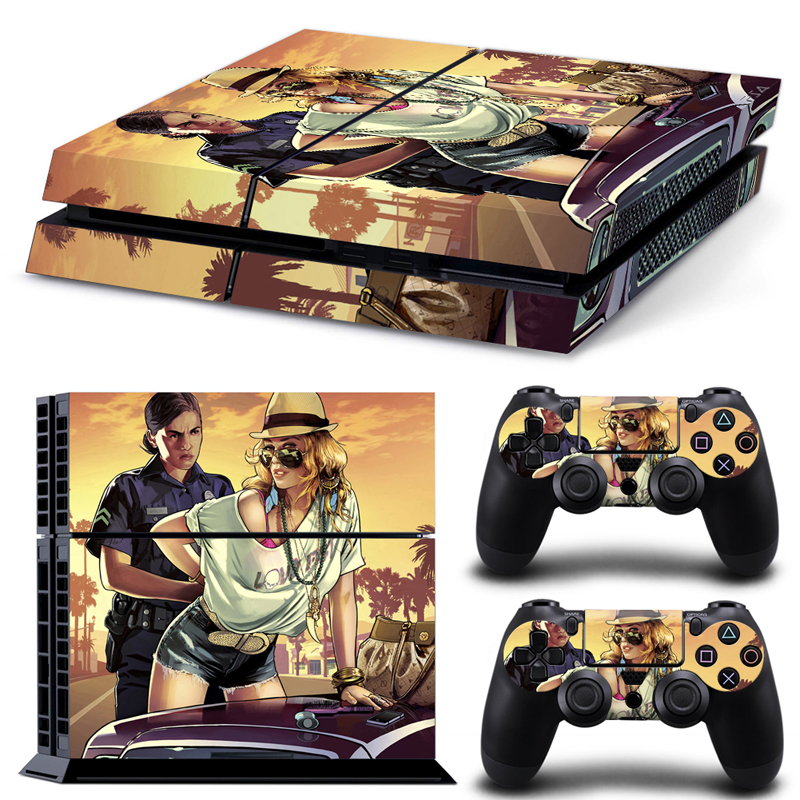 картинка Виниловая наклейка для PS4 Fat (GTA5). Купить Виниловая наклейка для PS4 Fat (GTA5) в магазине 66game.ru