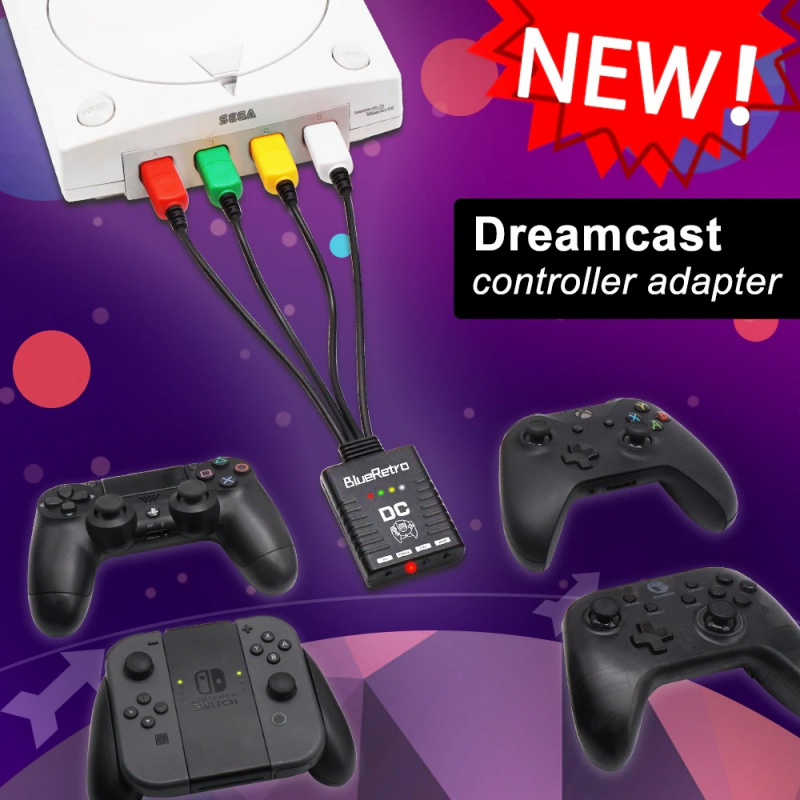 картинка Адаптер  Blueretro для консоли SEGA Dreamcast. Купить Адаптер  Blueretro для консоли SEGA Dreamcast в магазине 66game.ru