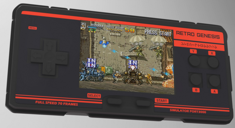 картинка Портативная игровая приставка Retro Genesis Port 3000 от магазина 66game.ru