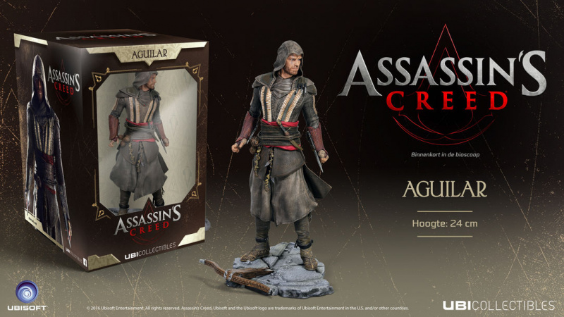картинка Фигурка  Assassin's Creed Movie Fassbender Aguilar (24 см). Купить Фигурка  Assassin's Creed Movie Fassbender Aguilar (24 см) в магазине 66game.ru