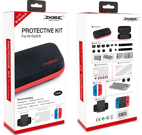 картинка Защитный набор аксессуаров 7в1 для Switch DOBE (TNS-1749). Купить Защитный набор аксессуаров 7в1 для Switch DOBE (TNS-1749) в магазине 66game.ru