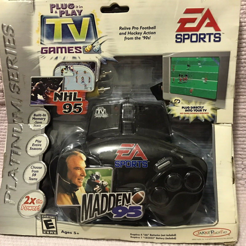 EA Sports Controller with Two TV Games NHL 95 Madden 95 Original новая. Купить EA Sports Controller with Two TV Games NHL 95 Madden 95 Original новая в магазине 66game.ru