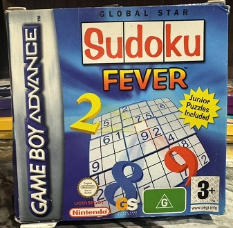 картинка Sudoku Fever original [GBA] Б/У. Купить Sudoku Fever original [GBA] Б/У в магазине 66game.ru