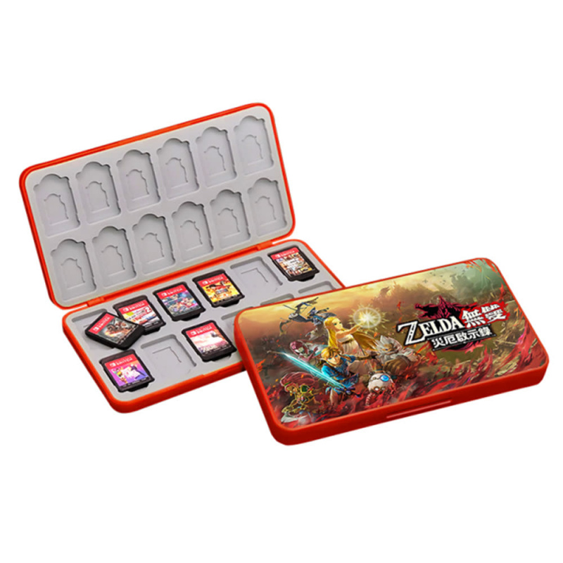картинка Кейс для игр Switch на 24 картриджа Zelda Battle. Купить Кейс для игр Switch на 24 картриджа Zelda Battle в магазине 66game.ru