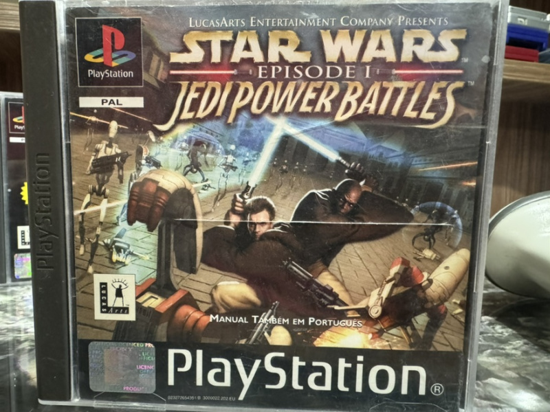 картинка Star Wars Episode 1 Jedi Power Battles original [PS1, английская версия] USED от магазина 66game.ru