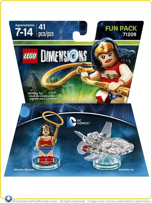 картинка LEGO Dimensions Fun Pack (71209) - DC Comics (Womder Woman, Invisible Jet). Купить LEGO Dimensions Fun Pack (71209) - DC Comics (Womder Woman, Invisible Jet) в магазине 66game.ru