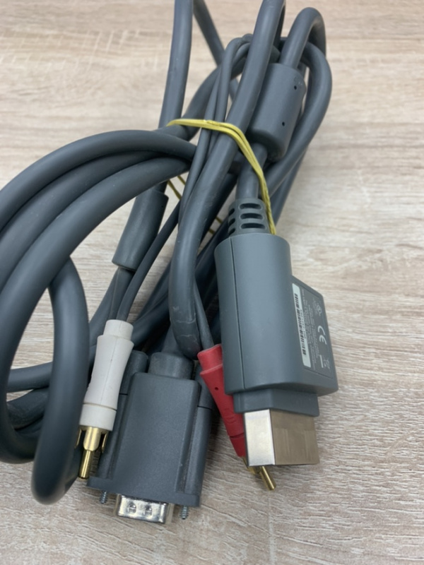 картинка Кабель HD VGA  для Xbox 360 + Стерео Звук оригинал!!!. Купить Кабель HD VGA  для Xbox 360 + Стерео Звук оригинал!!! в магазине 66game.ru