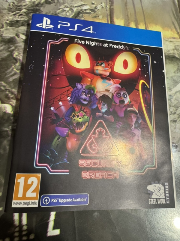 картинка Обложка игры Five Nights at Freddy's: Security Breach PS4. Купить Обложка игры Five Nights at Freddy's: Security Breach PS4 в магазине 66game.ru