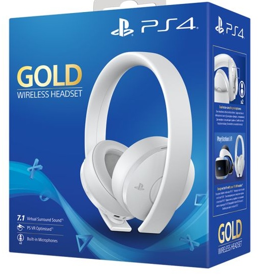 картинка Наушники GOLD Wireless Stereo Headset Белые CECHYA-0080. Купить Наушники GOLD Wireless Stereo Headset Белые CECHYA-0080 в магазине 66game.ru