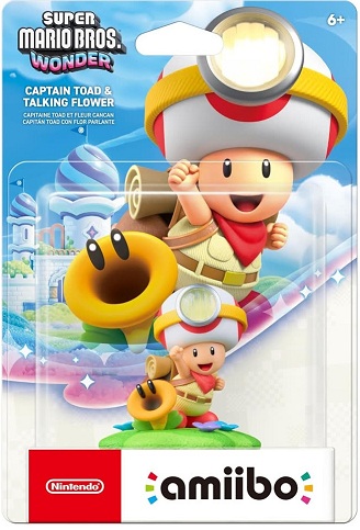 картинка Фигурка Amiibo Captain Toad & Talking Flower (коллекция Super Mario Bros. Wonder). Купить Фигурка Amiibo Captain Toad & Talking Flower (коллекция Super Mario Bros. Wonder) в магазине 66game.ru