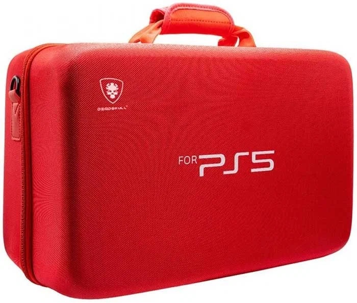 картинка Сумка для консоли и геймпадов Playstation 5 Dead Skull Красная. Купить Сумка для консоли и геймпадов Playstation 5 Dead Skull Красная в магазине 66game.ru