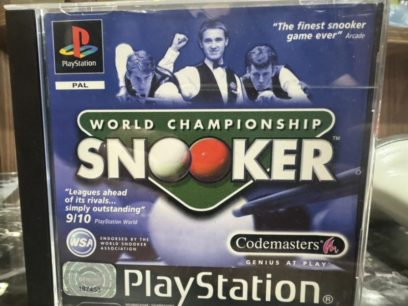 картинка World Championship Snooker original [PS1, английская версия] USED от магазина 66game.ru