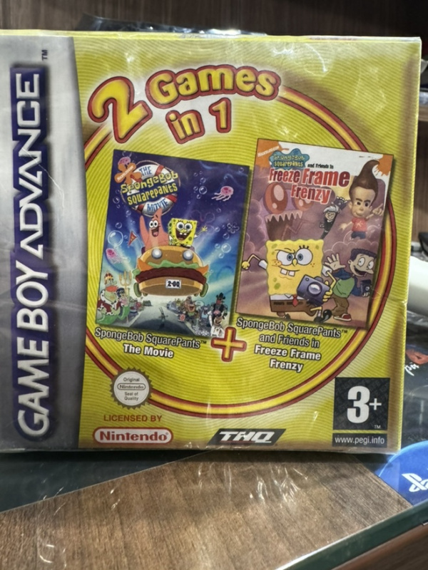 картинка 2 in 1 SpongeBob SquarePants The Movie + SpongeBob SquarePants and Friends original [GBA] Новый!. Купить 2 in 1 SpongeBob SquarePants The Movie + SpongeBob SquarePants and Friends original [GBA] Новый! в магазине 66game.ru