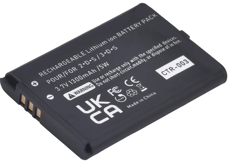 картинка Аккумулятор для 3DS CTR 003 Nintendo 3DS / 2DS Batmax. Купить Аккумулятор для 3DS CTR 003 Nintendo 3DS / 2DS Batmax в магазине 66game.ru