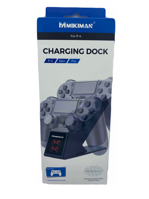 картинка Зарядная Станция для 2-х геймпадов PS4 MIKIMAN (MKP-19011). Купить Зарядная Станция для 2-х геймпадов PS4 MIKIMAN (MKP-19011) в магазине 66game.ru