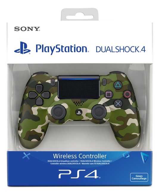 картинка Геймпад DualShock 4 v2 Green Camouflage для PS4. Купить Геймпад DualShock 4 v2 Green Camouflage для PS4 в магазине 66game.ru