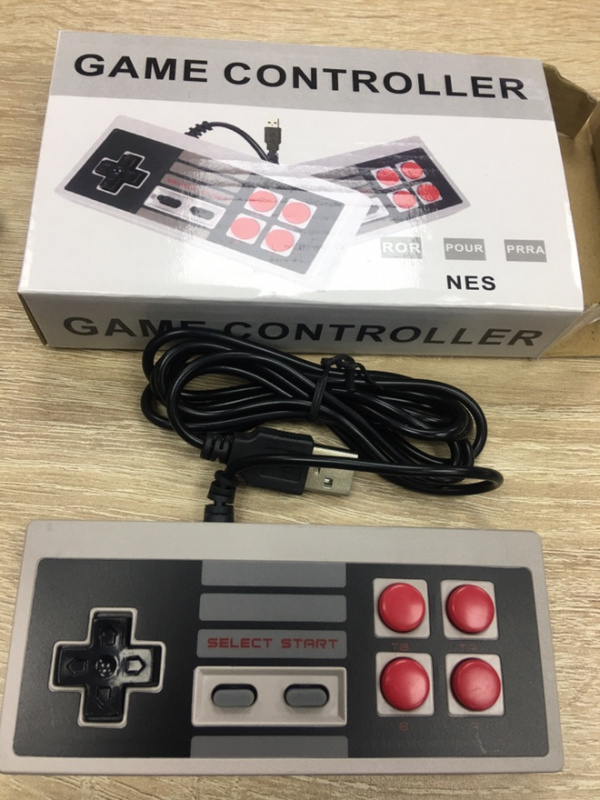 картинка Проводной контроллер для ПК турбо (NES Famicom геймпад PC). Купить Проводной контроллер для ПК турбо (NES Famicom геймпад PC) в магазине 66game.ru