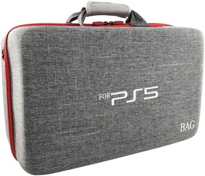 картинка Сумка для консоли и геймпадов Playstation 5 Dead Skull серая. Купить Сумка для консоли и геймпадов Playstation 5 Dead Skull серая в магазине 66game.ru