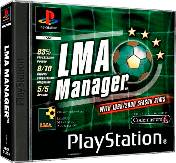 картинка LMA Manager 1999-2000 original [PS1, английская версия] USED от магазина 66game.ru
