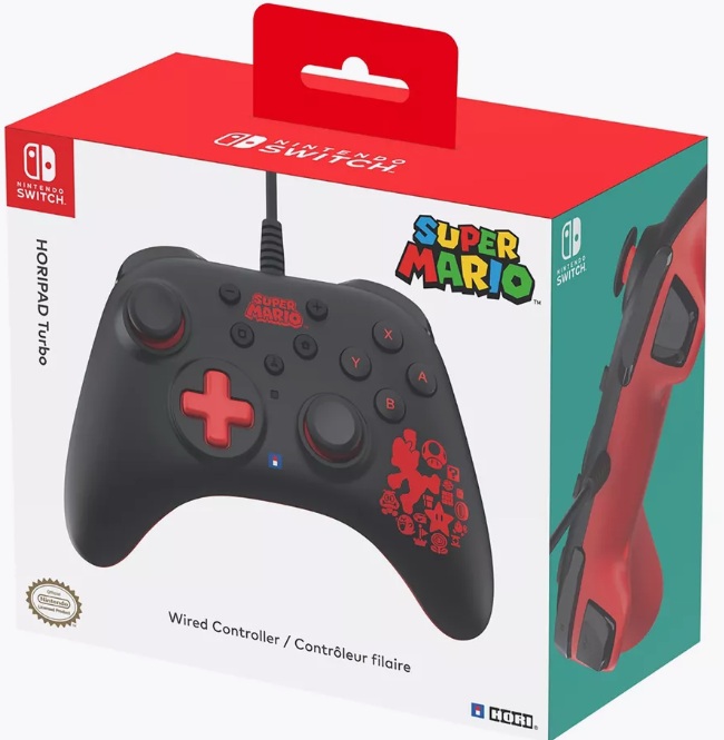 картинка Геймпад Nintendo Switch Hori HORIPAD Turbo (Mario) (NSW-462U). Купить Геймпад Nintendo Switch Hori HORIPAD Turbo (Mario) (NSW-462U) в магазине 66game.ru