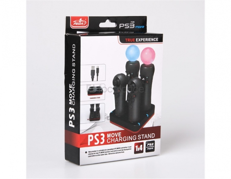 картинка Зарядная станция для зарядки 4-х Move контроллеров PEGA (PG-PM012). Купить Зарядная станция для зарядки 4-х Move контроллеров PEGA (PG-PM012) в магазине 66game.ru
