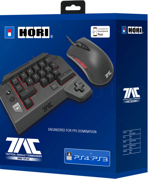 картинка Игровая мышь + клавиатура HORI T.A.C FOUR TYPE K2 для PS3/PS4. Купить Игровая мышь + клавиатура HORI T.A.C FOUR TYPE K2 для PS3/PS4 в магазине 66game.ru