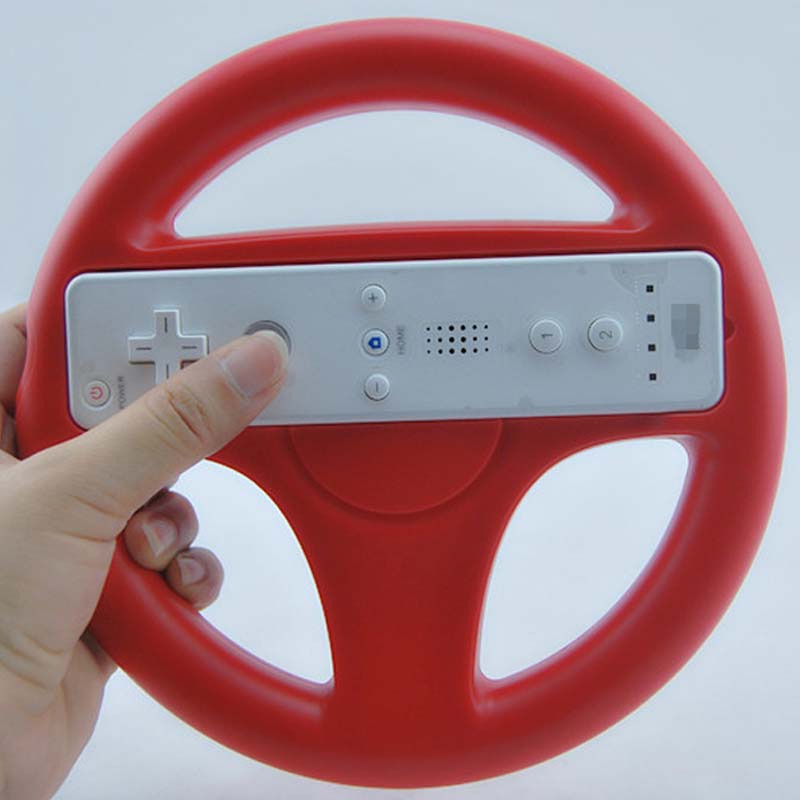 картинка Wheel - насадка в виде руля для джойстика Wii (красный). Купить Wheel - насадка в виде руля для джойстика Wii (красный) в магазине 66game.ru