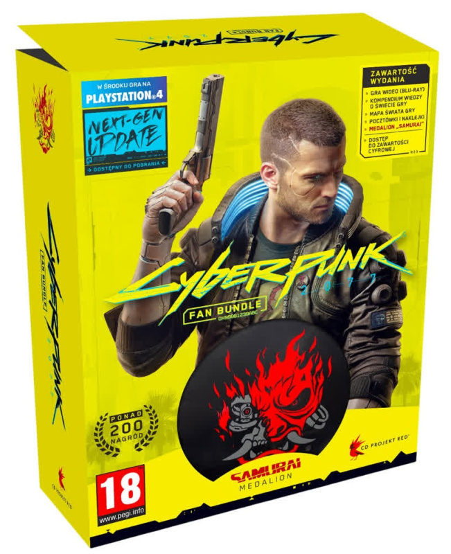 картинка Cyberpunk 2077 Fan Bundle Pack [PS4, русская версия]. Купить Cyberpunk 2077 Fan Bundle Pack [PS4, русская версия] в магазине 66game.ru