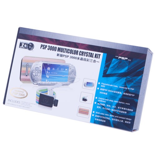 картинка Набор 3-in-1 "Multicolor Crystal Kit" PSP 3000. Купить Набор 3-in-1 "Multicolor Crystal Kit" PSP 3000 в магазине 66game.ru