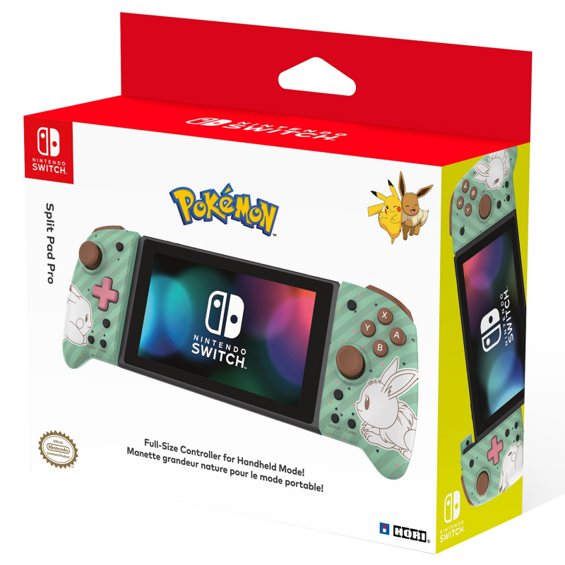 картинка Контроллеры Hori Split pad pro (Pikachu & Eevee) для Switch (NSW-296U). Купить Контроллеры Hori Split pad pro (Pikachu & Eevee) для Switch (NSW-296U) в магазине 66game.ru